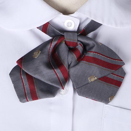 新款日本jk制服领结 提花船锚刺绣双层领结 甜美可爱百搭领结